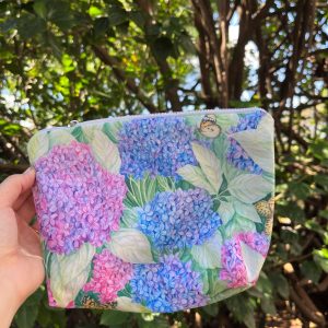 Canvas Cosmetic bag with cooler lining inside